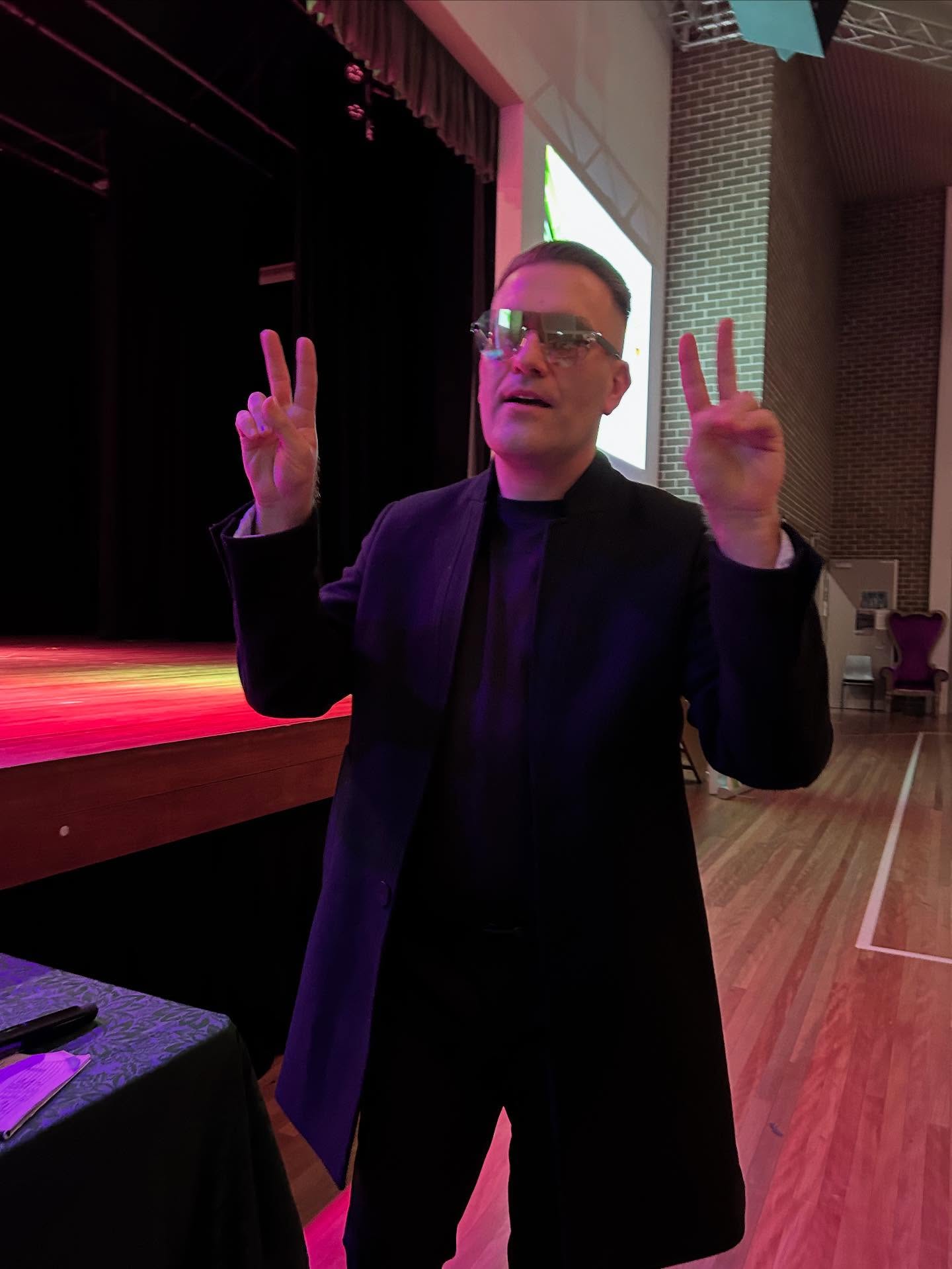 Our awesome adjudicator, Kieron Kulik